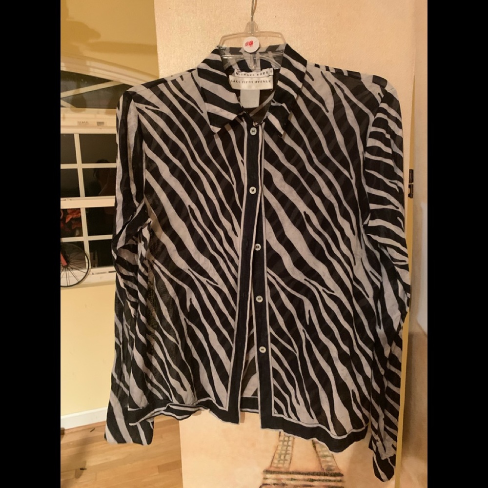 Michael Kors Zebra Print Blouse
